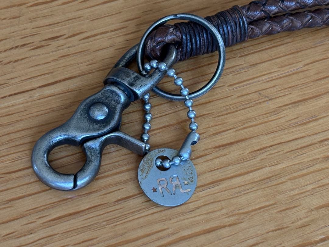 RRL/アクセ/レザー/キーホルダー/ラルフローレン/ロープ/キーフォブ/リング