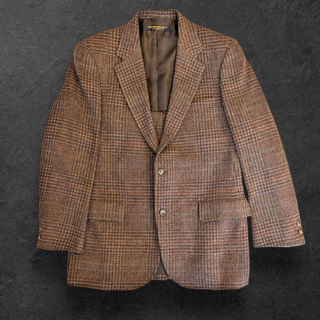 ブルックスブラザーズ テーラードジャケット グレンチェック柄 L