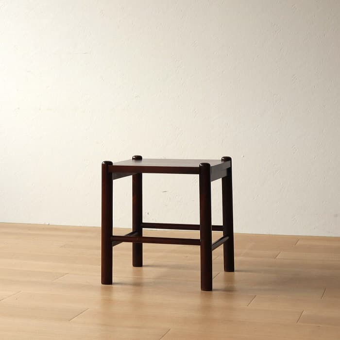 アンティーク 北海道民芸家具 スツール 花台 木製 樺材