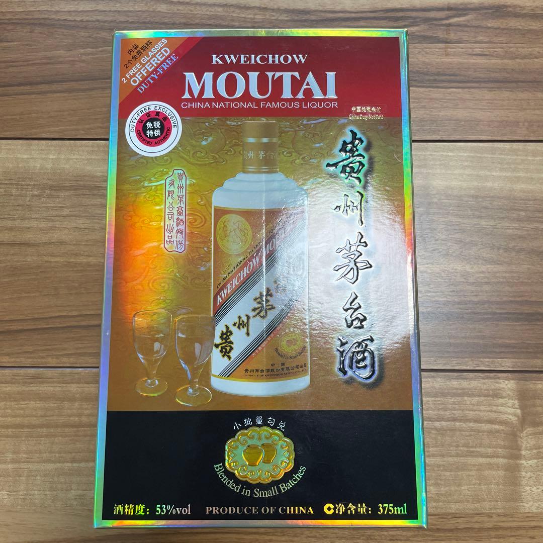 【未開栓】貴州茅台酒 ゴールドラベル 375ml 53% マオタイ酒 天女ラベル