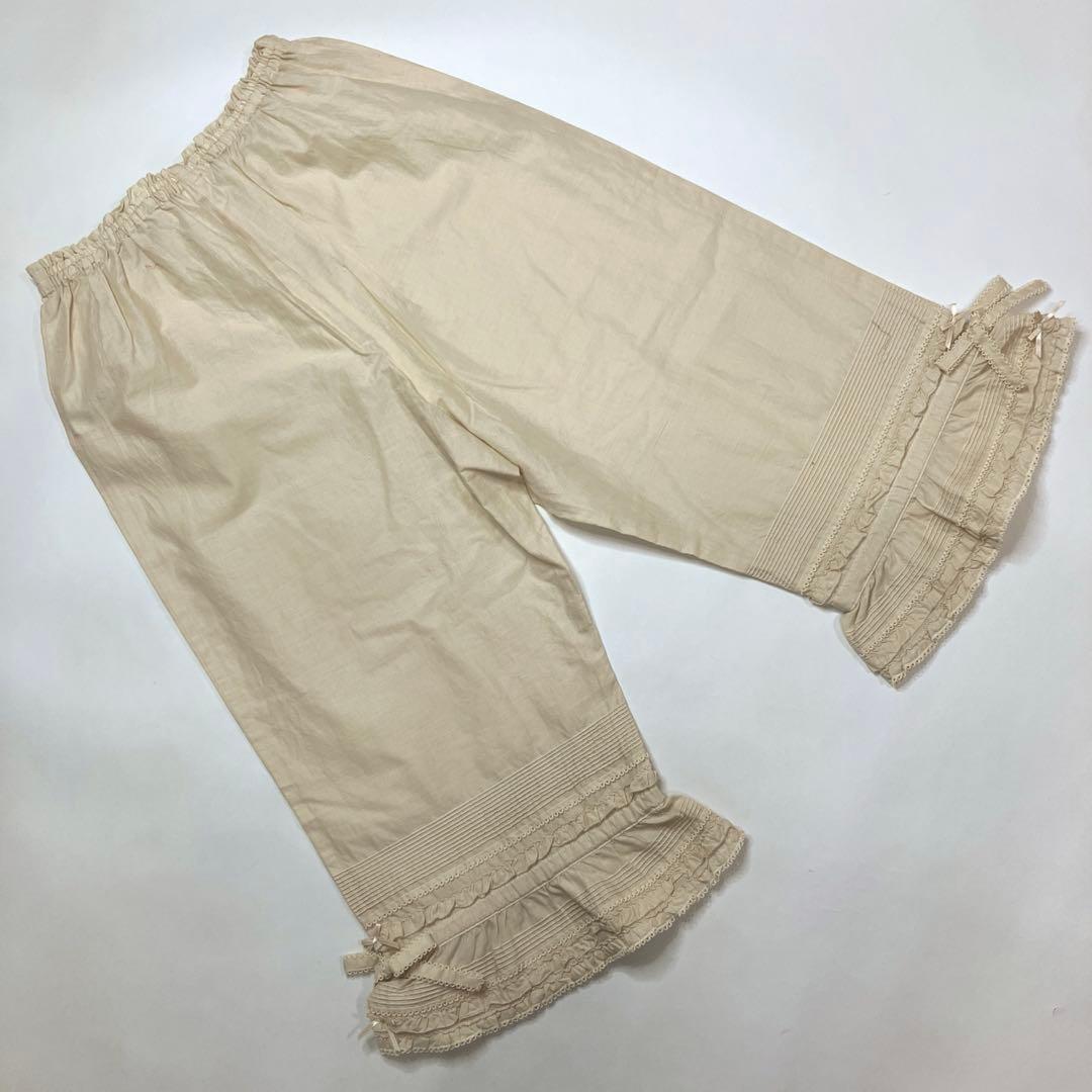 【未使用】ピンクハウス 生成 ピコフリル ピンタック ドロワーズ/2021年