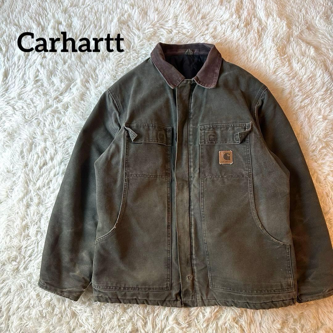 Carhartt トラディショナルコート ダック地 L相当 カーキ オリーブ