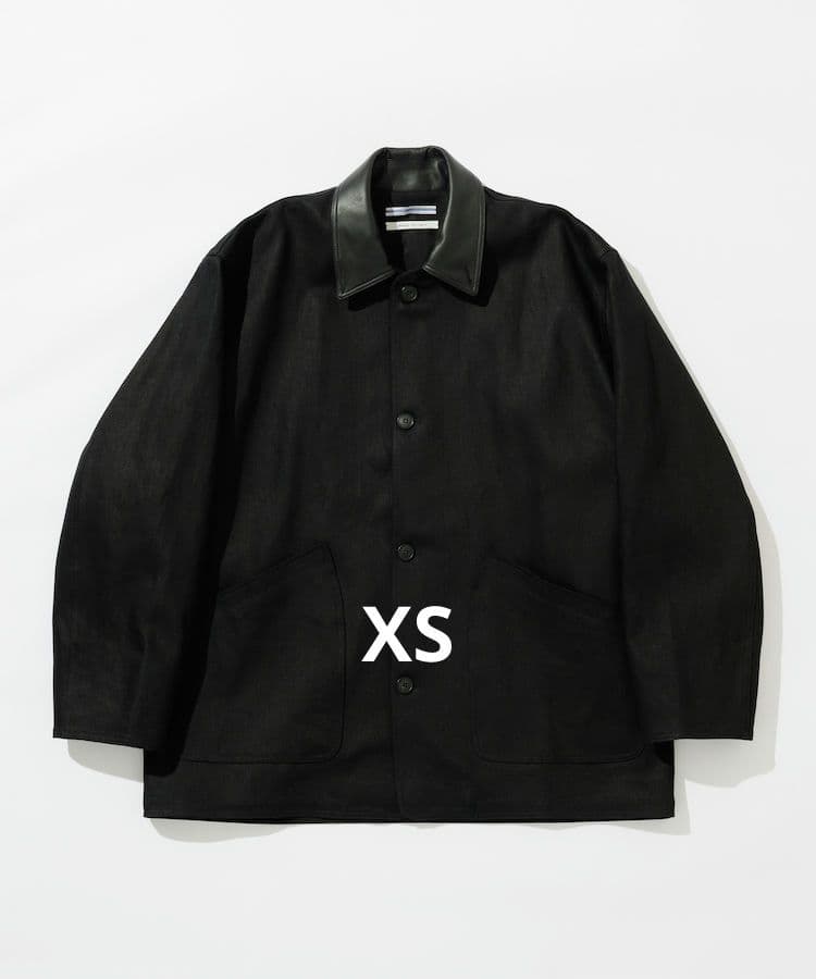ジャケット・アウター OVERSIZED BLOUSON WITH LEATHER PATCH xs