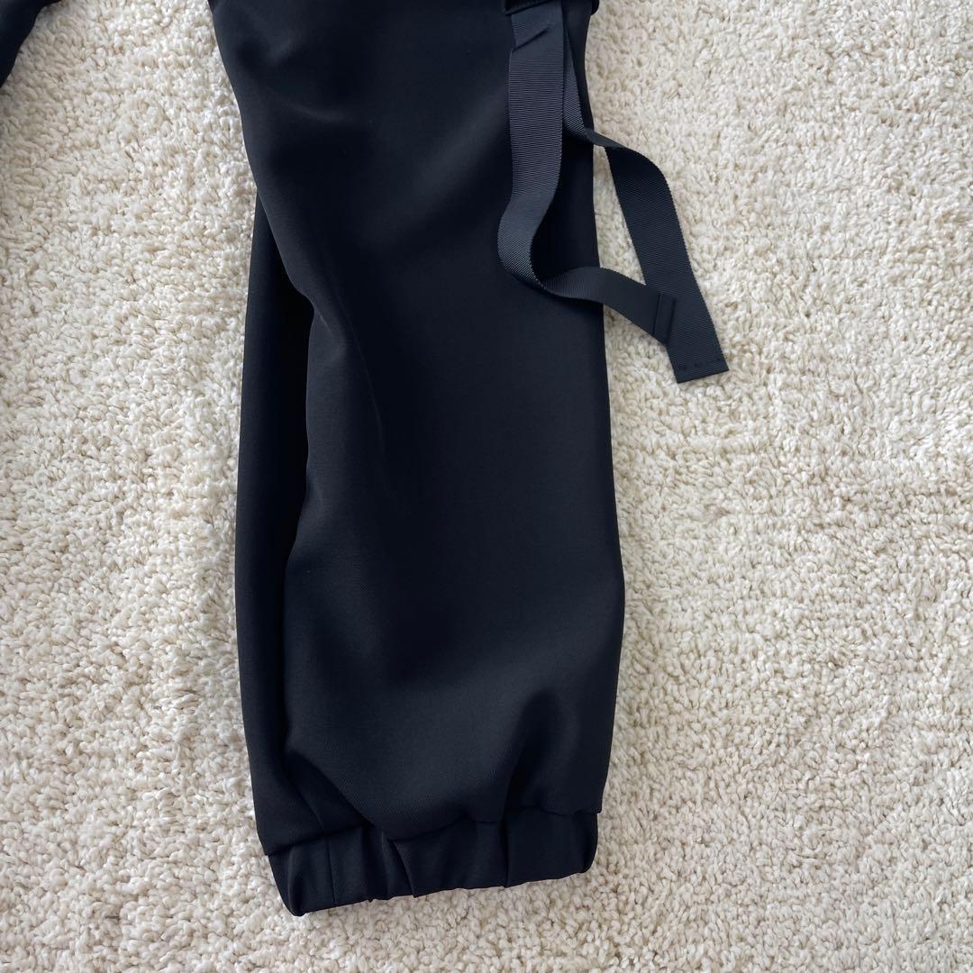 タグ付き美品♡ ボーダーズアットバルコニー カーゴパンツ ブラック ゴム 38