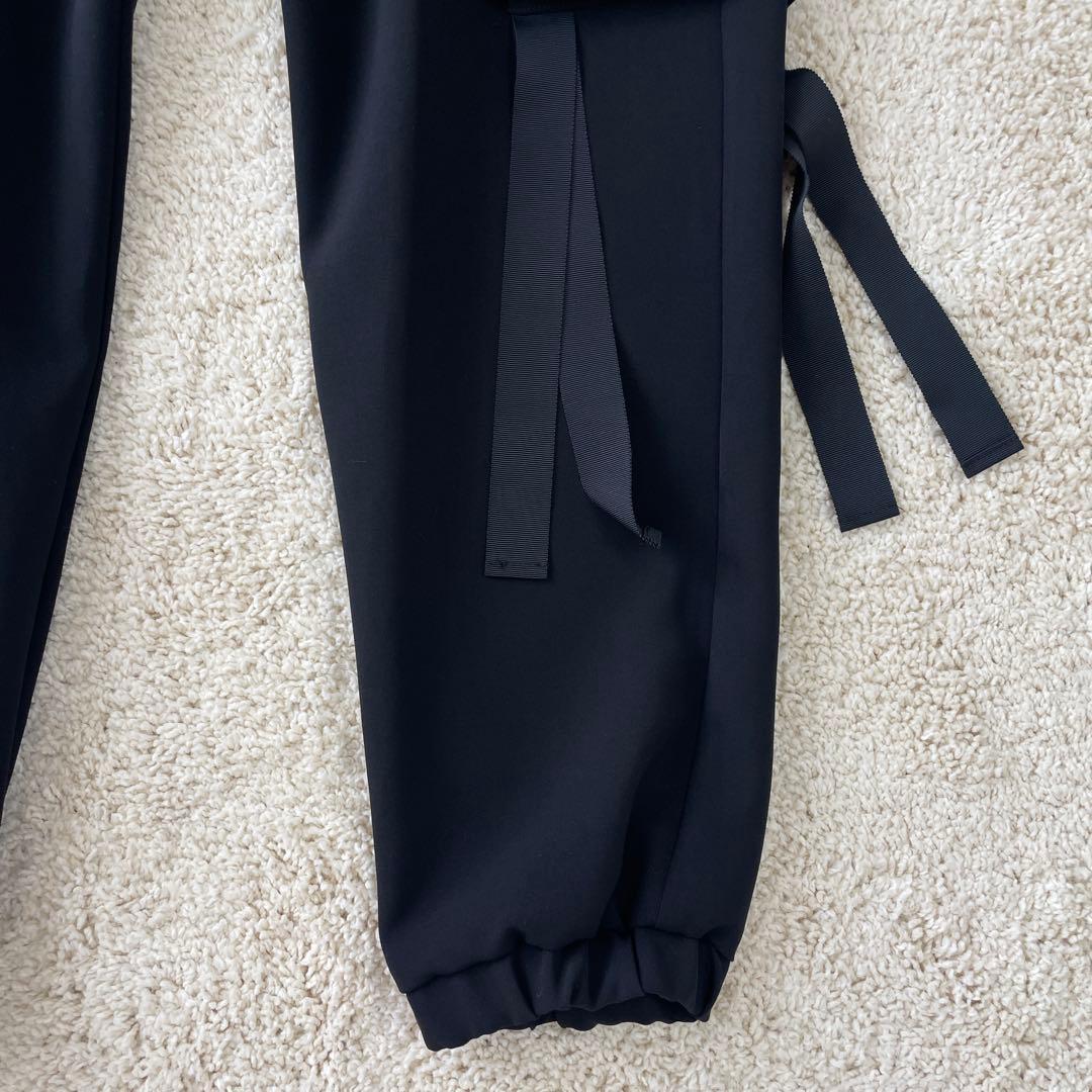 タグ付き美品♡ ボーダーズアットバルコニー カーゴパンツ ブラック ゴム 38