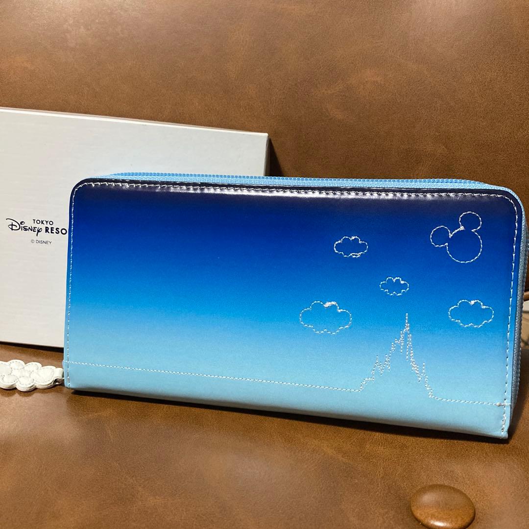 【キタムラ×東京ディズニーリゾート】長財布 グラデーションブルー