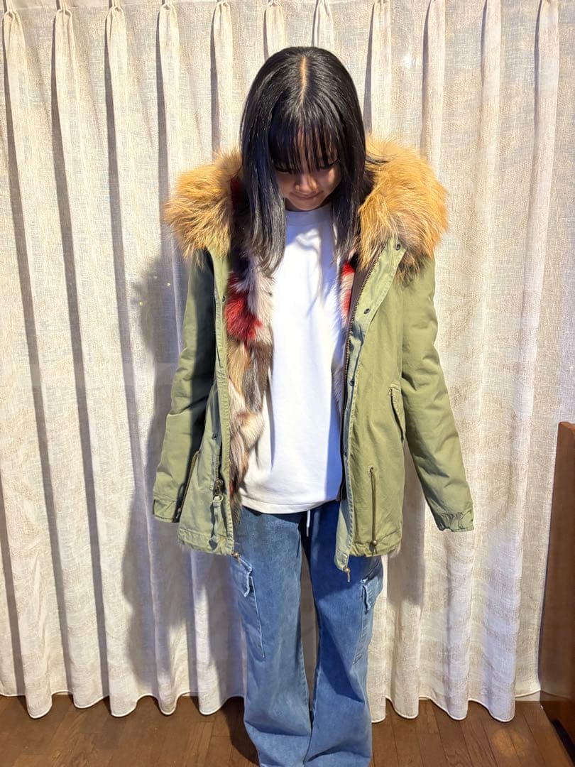 フォックスファー　モッズコート