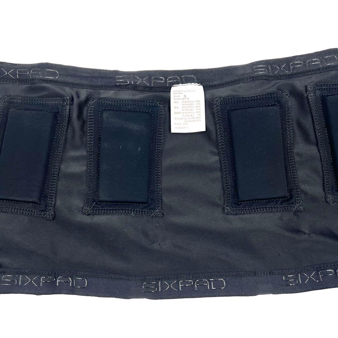 【美品】シックスパッド パワースーツライト コアベルト Sサイズ