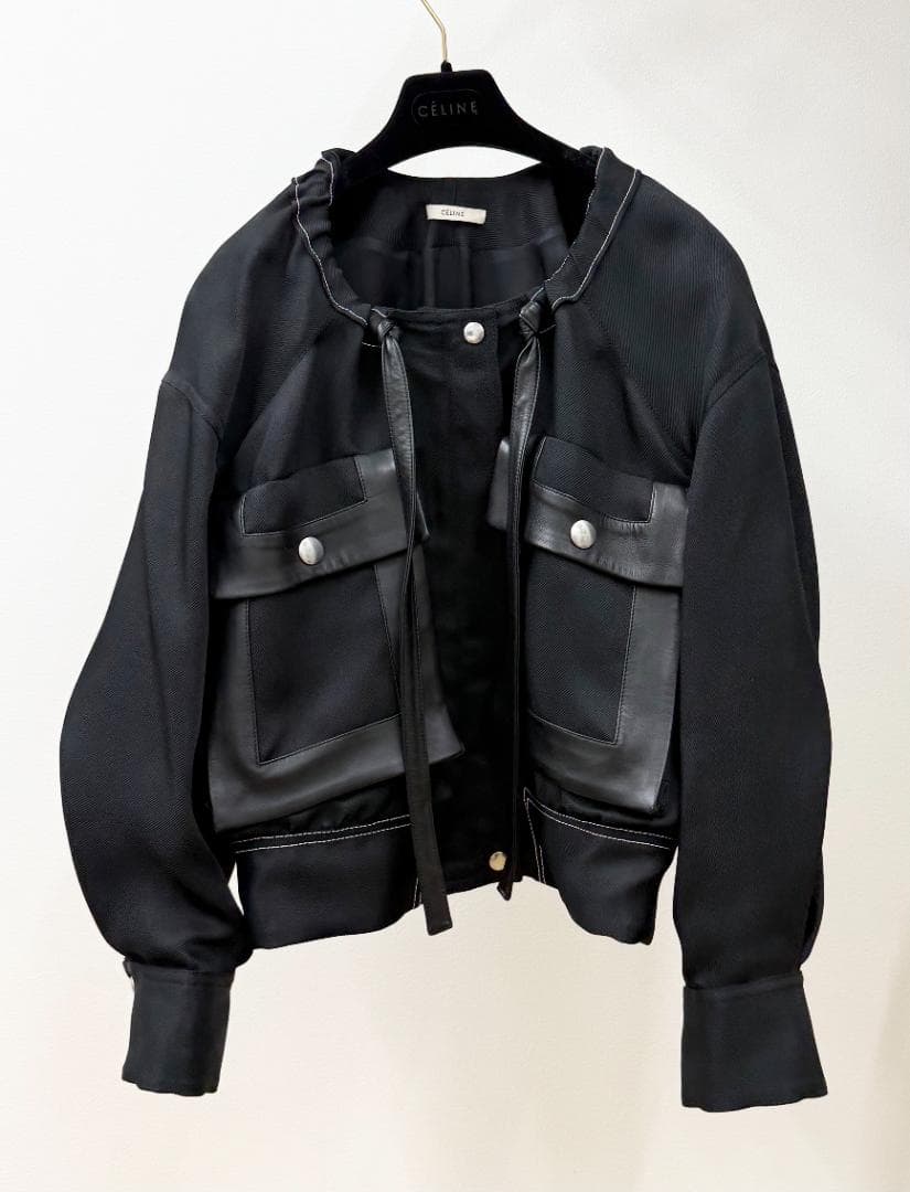 Celine　セリーヌ 【フィービー期】 ジャンパー・ブルゾン　黒　34