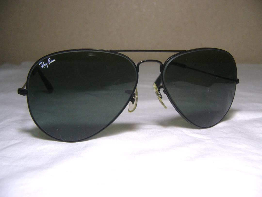 USA☆米国B&Lレイバンティアドロップサングラス ブラックメタル ボシュロム