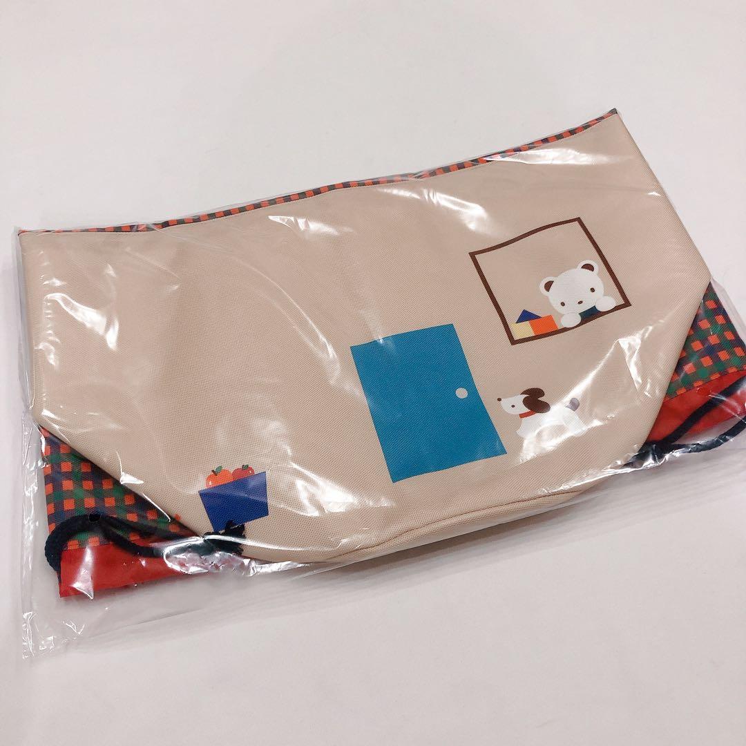 ファミリア　familiar　ノベルティ　収納袋　新品未使用　赤チェック