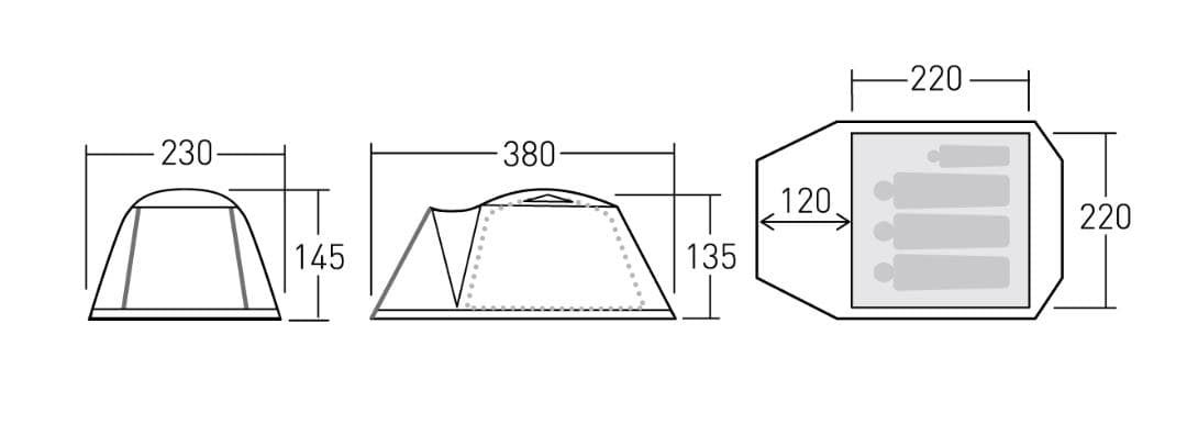 オガワ ピスタ３４ ogawa Pista34 ベーシックなドームテント