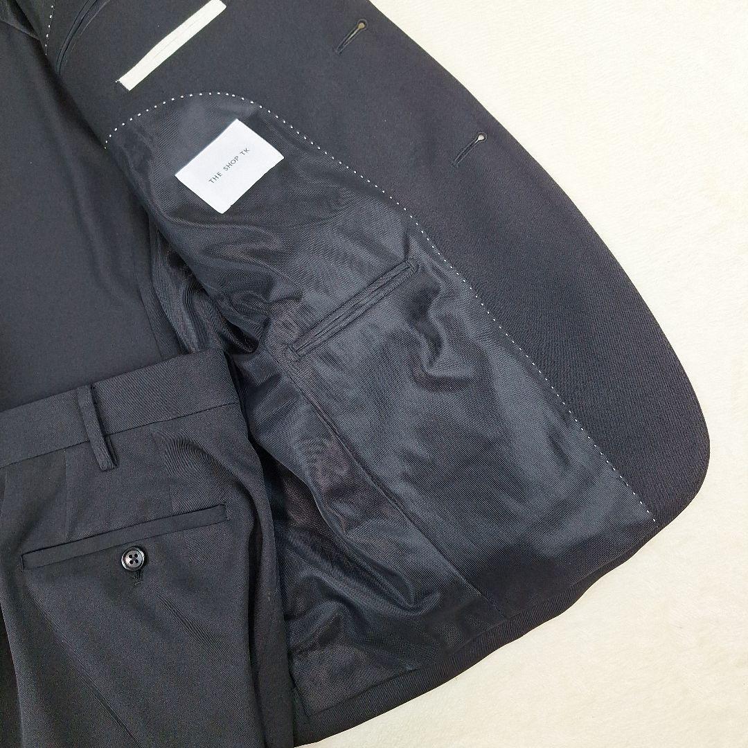 美品✨タケオキクチ　洗える　ブラックスーツ　セットアップ　L
