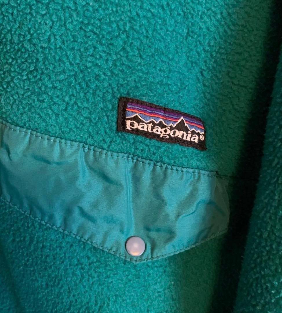 90s Patagonia シンチラスナップT フリース キムタク Ｒマーク
