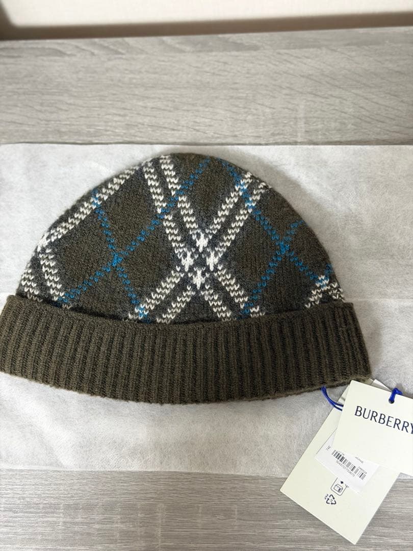BURBERRY チェック柄 ニット帽