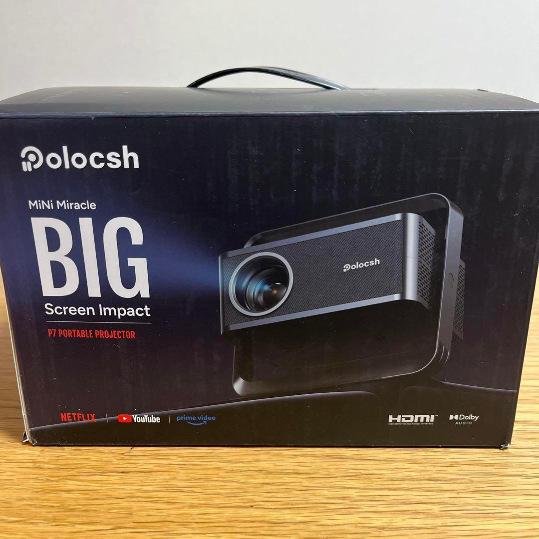 プロジェクター 小型 4K対応 スマホ 1080P 360°回転 Netflix