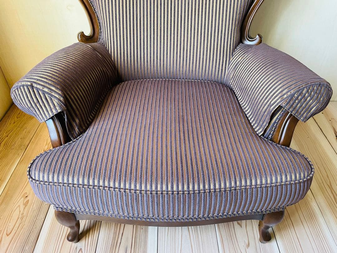 マルニ木工/マキシマム/アンドリュー/アームカバー付き/1人掛けソファ/猫脚②