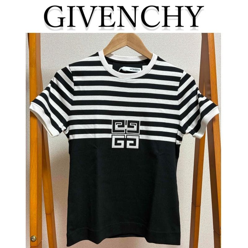 ★新品未使用★ GIVENCHY 4G ストライプ コットン Tシャツ