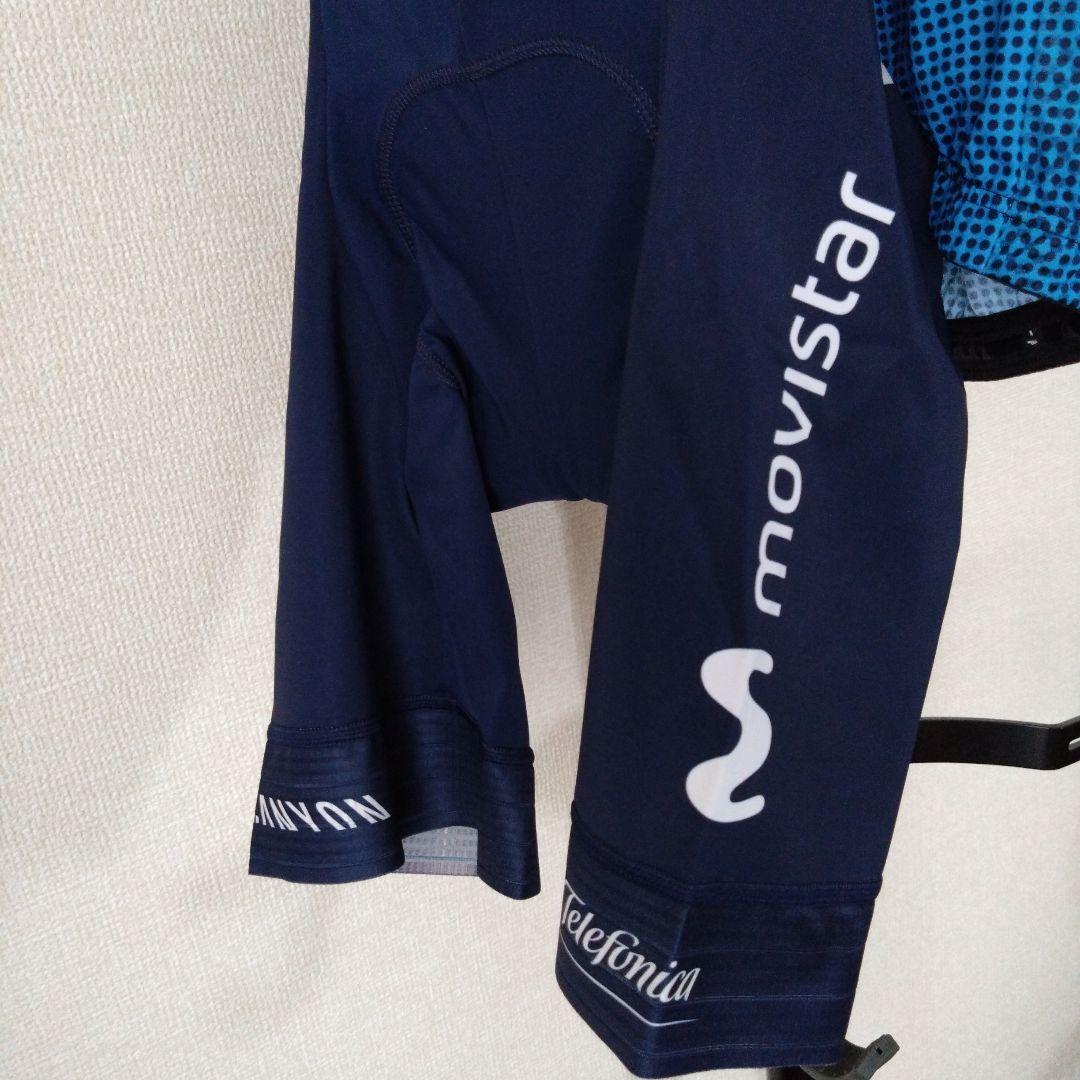 【新品未使用】movistarサイクルジャージとビブショーツのセット Mサイズ