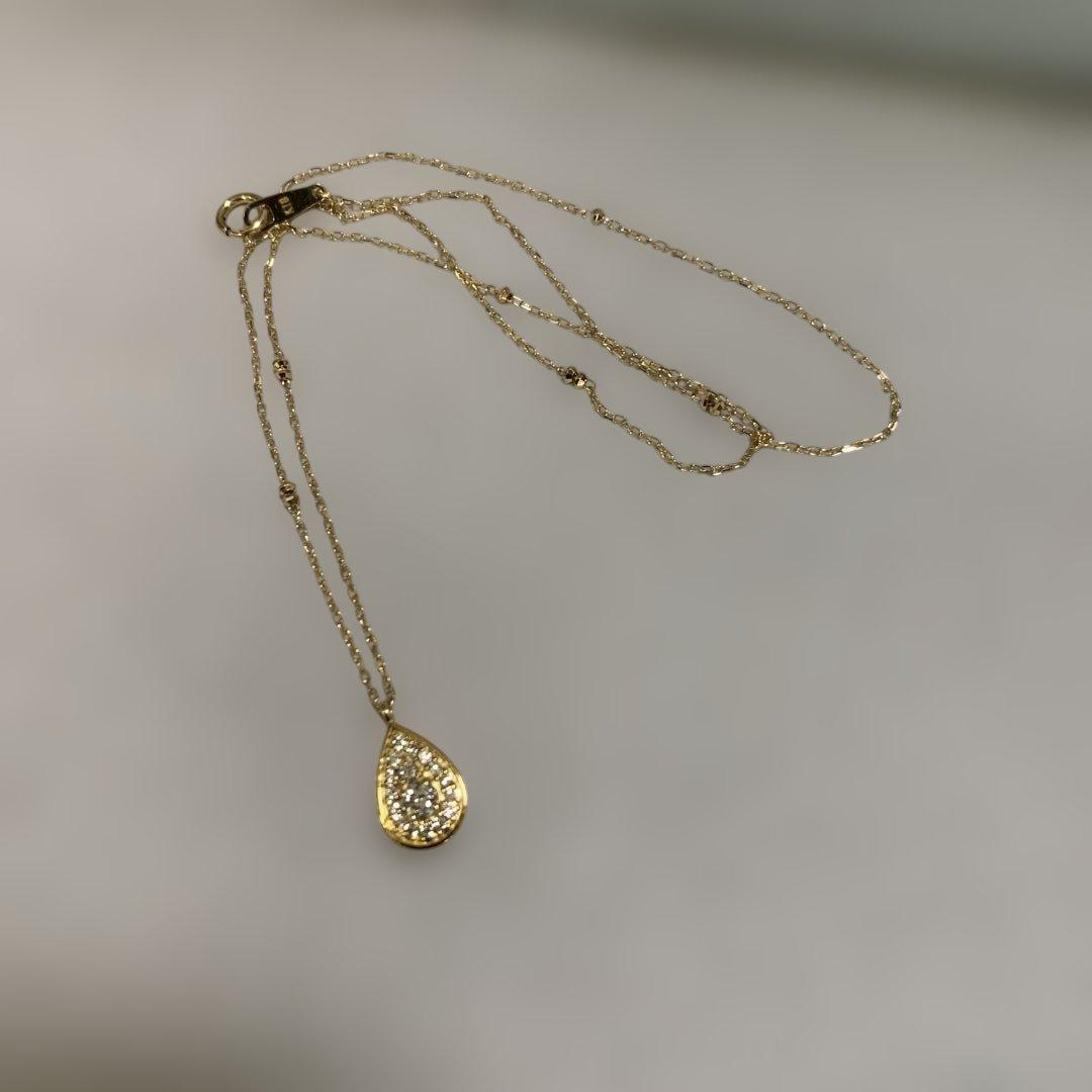 ダイヤモンド 0.28CT K18 ネックレス