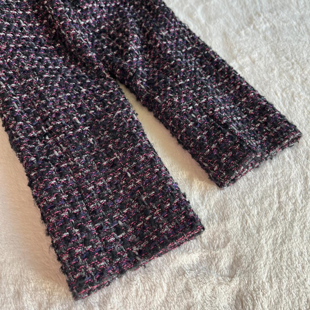 【ANAYI】華やかセットアップ　ノーカラージャケット３６＆フレアスカート７