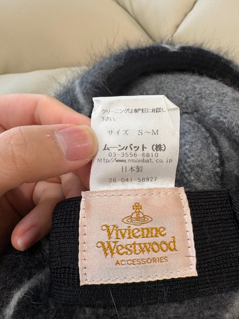 【値下げ中】Vivienne Westwood グレー ベレー帽【良品】