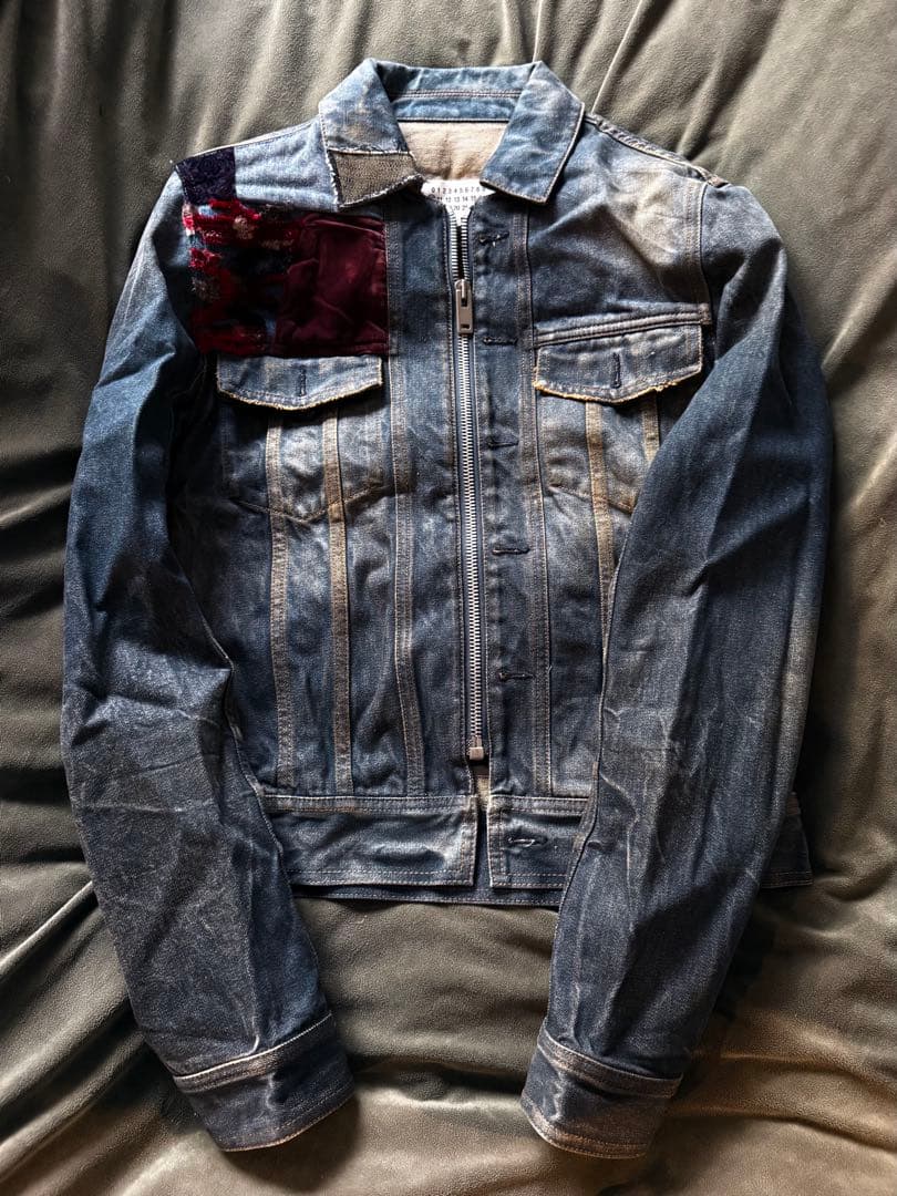 マルジェラ10 パッチワークデザイン デニムジャケット