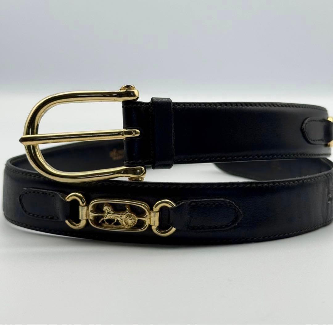 セリーヌ ベルト 馬車金具 サイズ 65 レディース