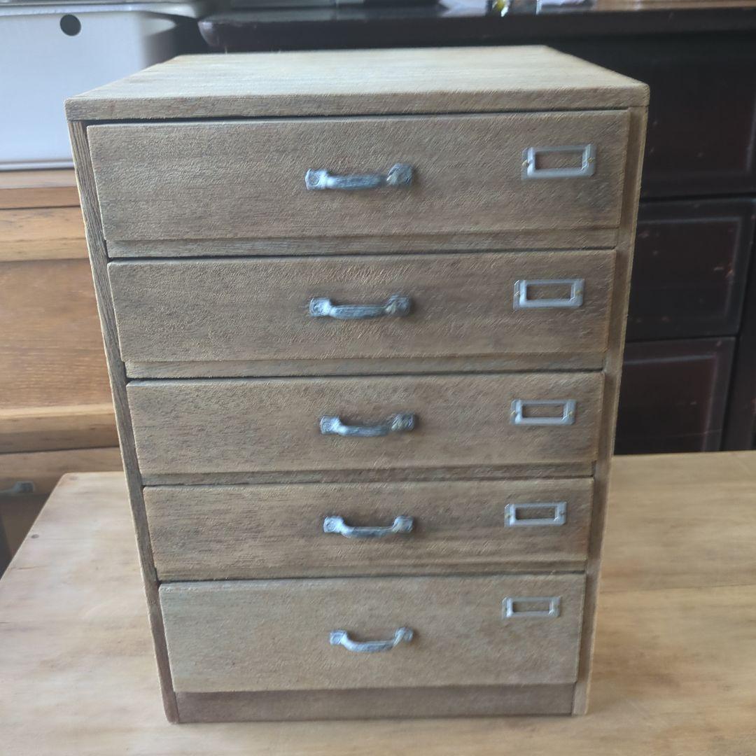 アンティーク5杯引き出し