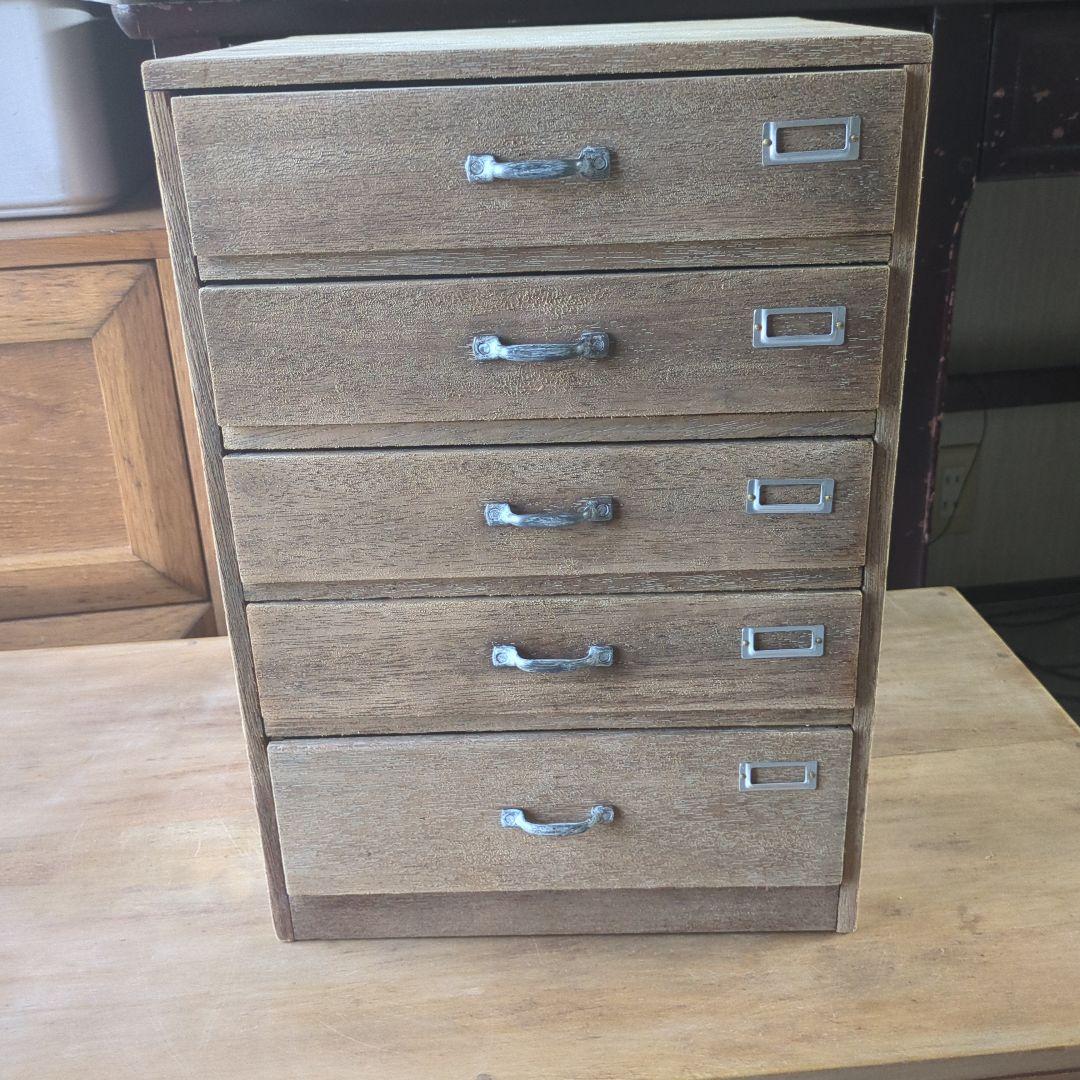 アンティーク5杯引き出し