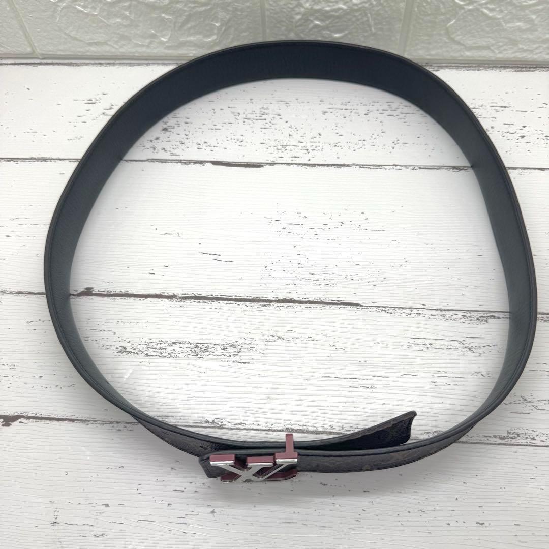 【美品】ルイヴィトン　サンチュール　LVシェイプ　モノグラム　ベルト