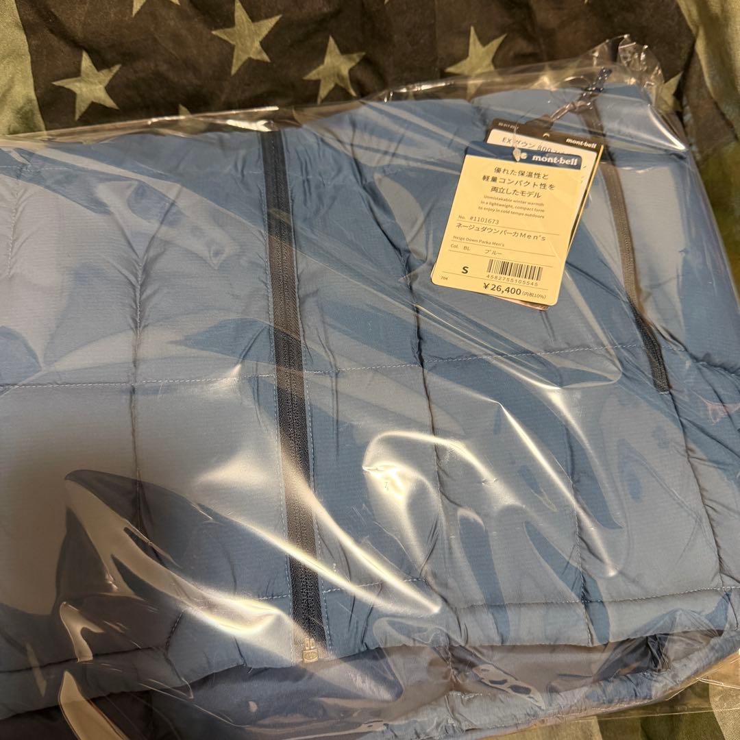 ＊新品mont-bell ネージュダウンパーカ　MENS ブルー　S
