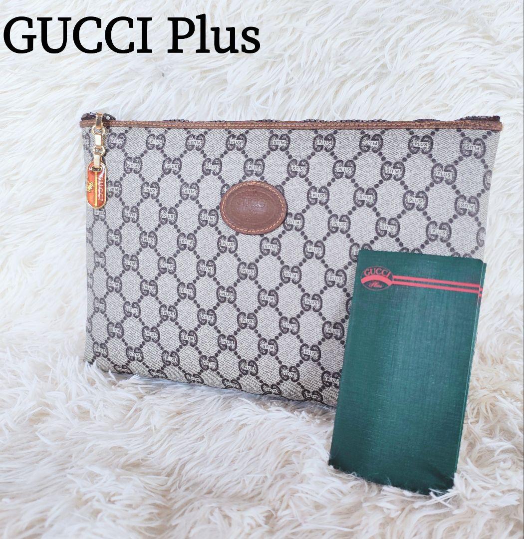 GUCCI Plus グッチ セカンドバッグ クラッチ GG柄 ヴィンテージ