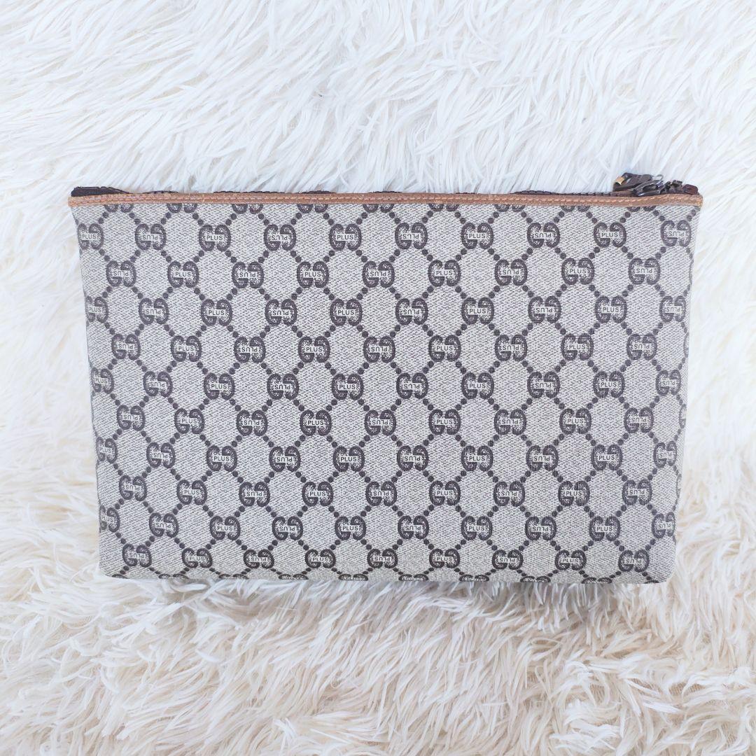 GUCCI Plus グッチ セカンドバッグ クラッチ GG柄 ヴィンテージ