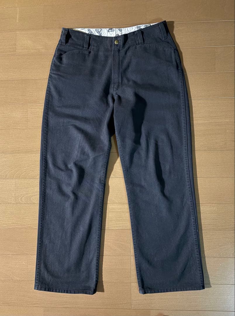 ぱ*ー様 BEN DAVIS フリスコパンツ 90s ブラック W34 黒