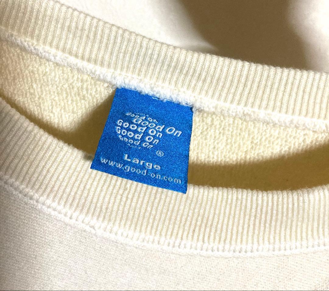 Goodonグッドオン　スウェットトレーナー　アイボリー クルーネック 美品