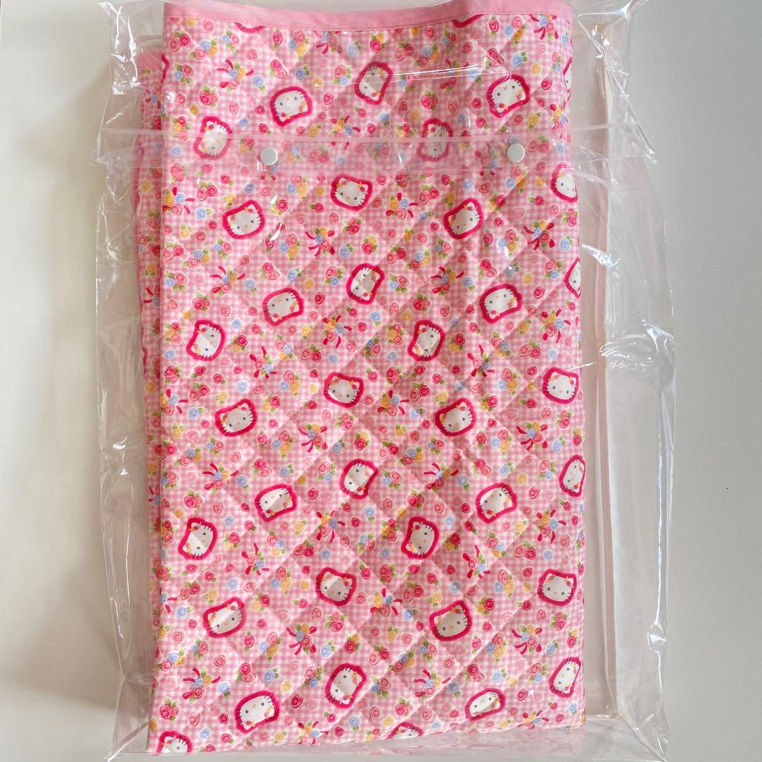 2001年　新品　キルティングカバー　ハローキティ/チェック/薔薇　1枚