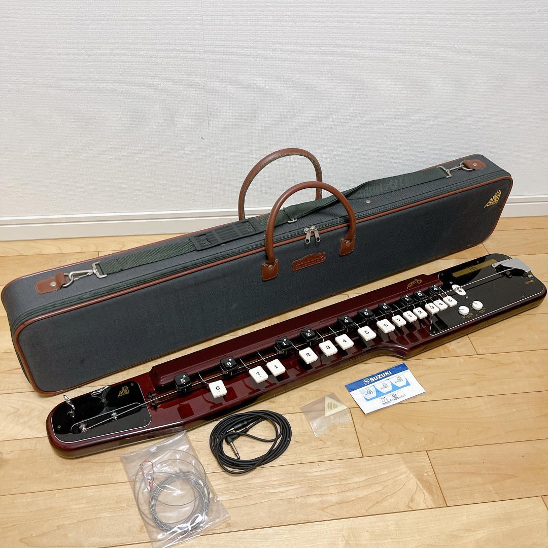 ★美品★電気大正琴 Suzuki Ran 鈴木 蘭 バス BASS ケース付き