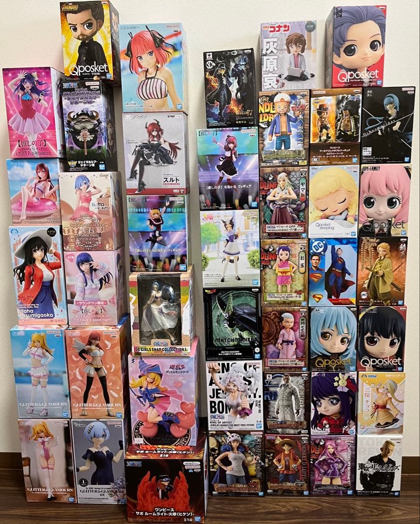 人気フィギュア43個まとめ売り（ドラゴンボール、ワンピース、呪術、美少女など）