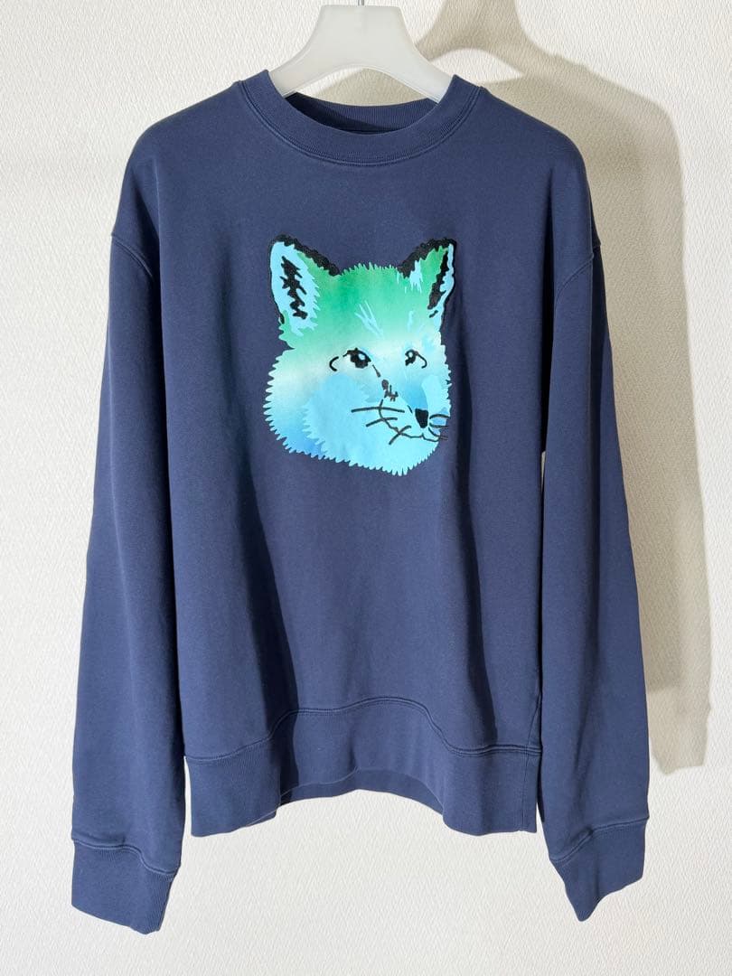 メゾンキツネ スウェット 紺 シャツ 未使用
