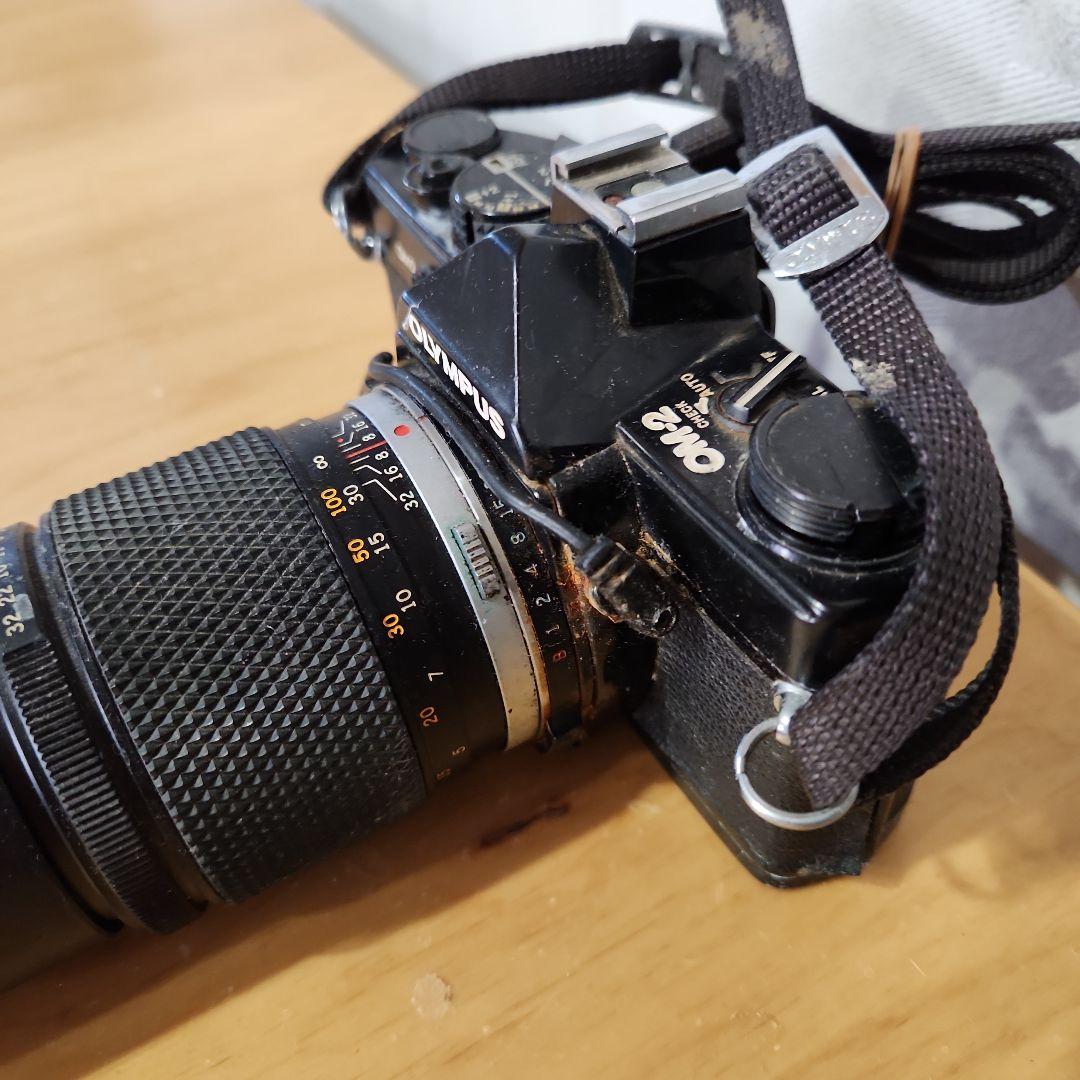 フィルムカメラ OLYMPUS OM-2 + ZUIKO AUTO-T 200mm JUNK