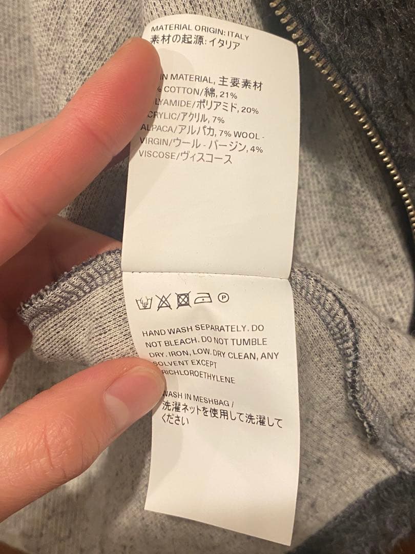 トップス OUR LEGACY SHRUNKEN FULLZIP POLO 46