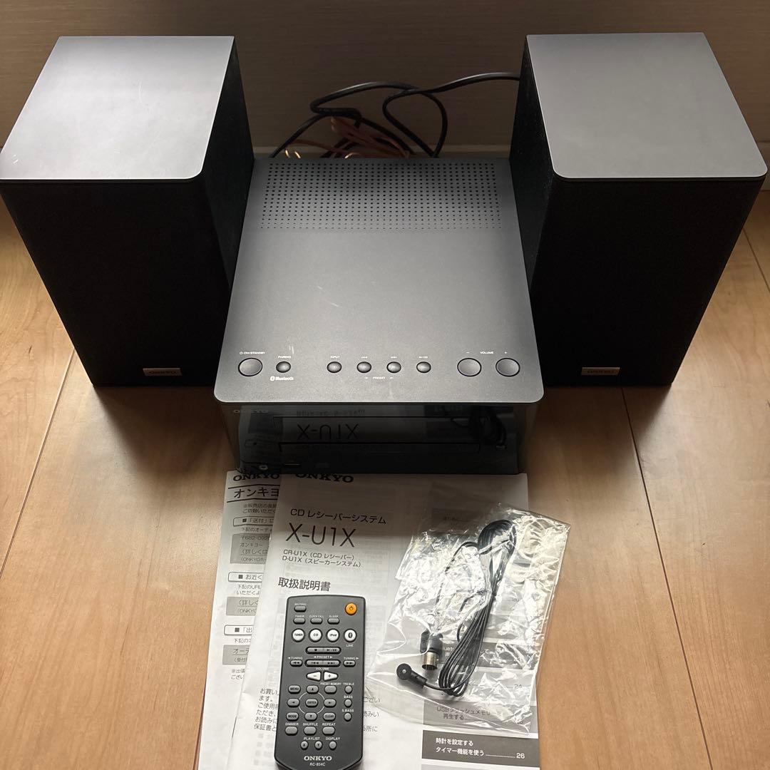 ONKYO CR-U1X D-U1X CDコンポ Bluetoothリモコン付き