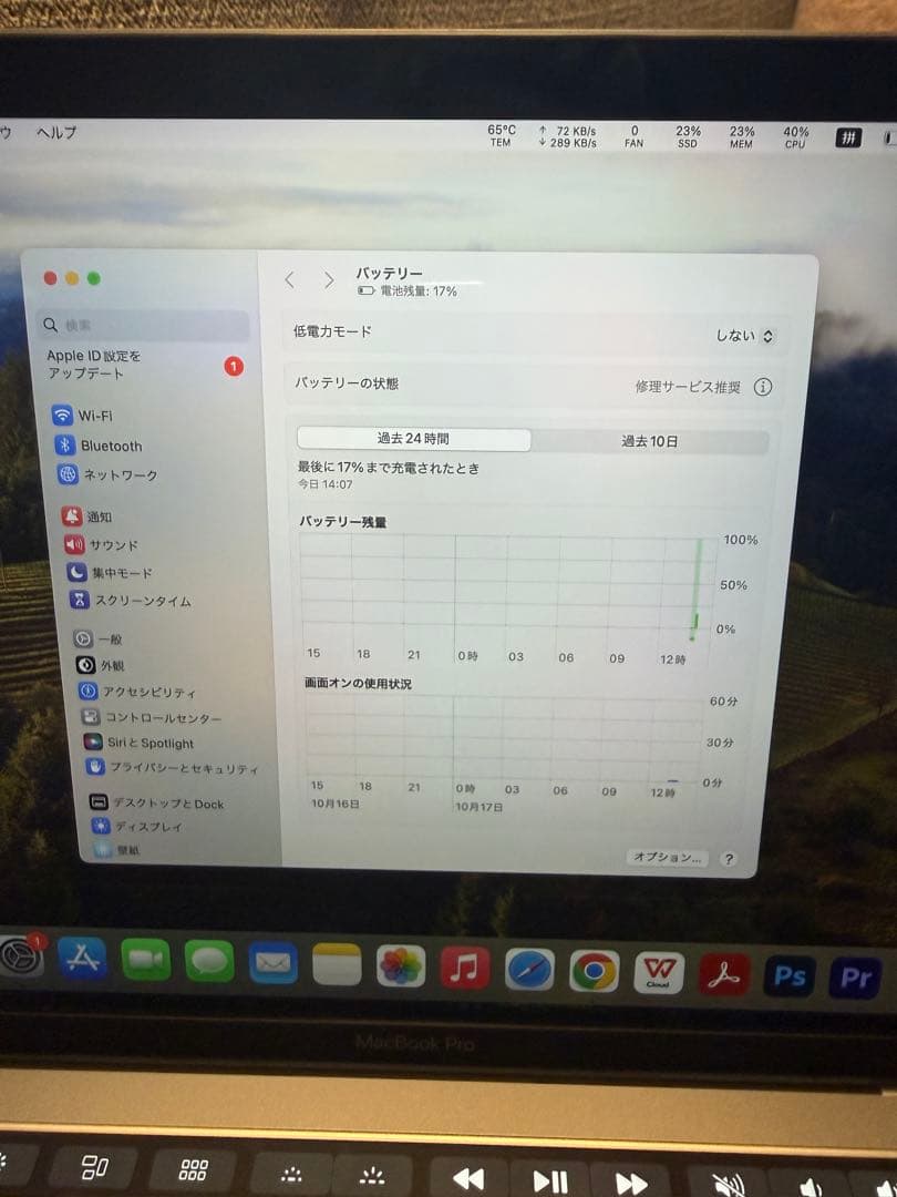 MacBook Pro 13インチ スペースグレー 2018 16GB i7