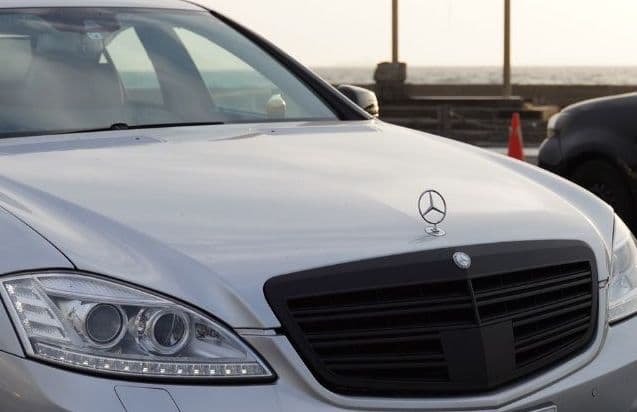 W221 Sクラス ベンツ S65AMGルックグリル マッドブラック