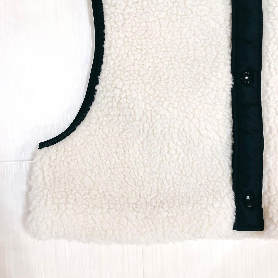 タグ付き✨24AW HYKE FAUX SHERING VEST ボアベスト
