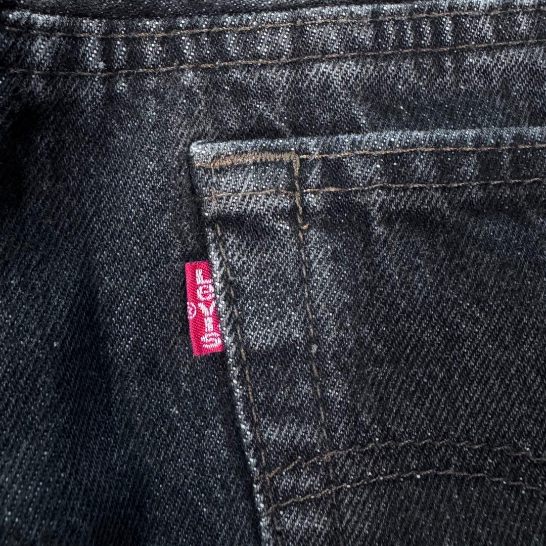 リーバイス 501 ブラックデニム USA製 先染め 89年 テーパード 524