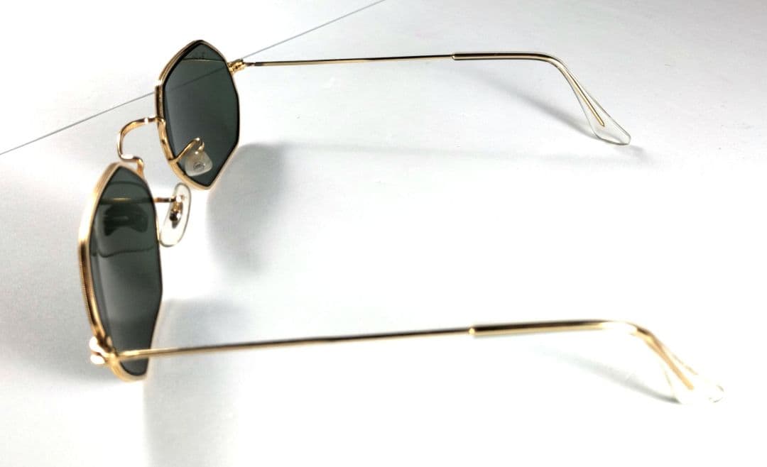 美品 B&L RAY-BAN U.S.A. W1535 オクタゴン ゴールド