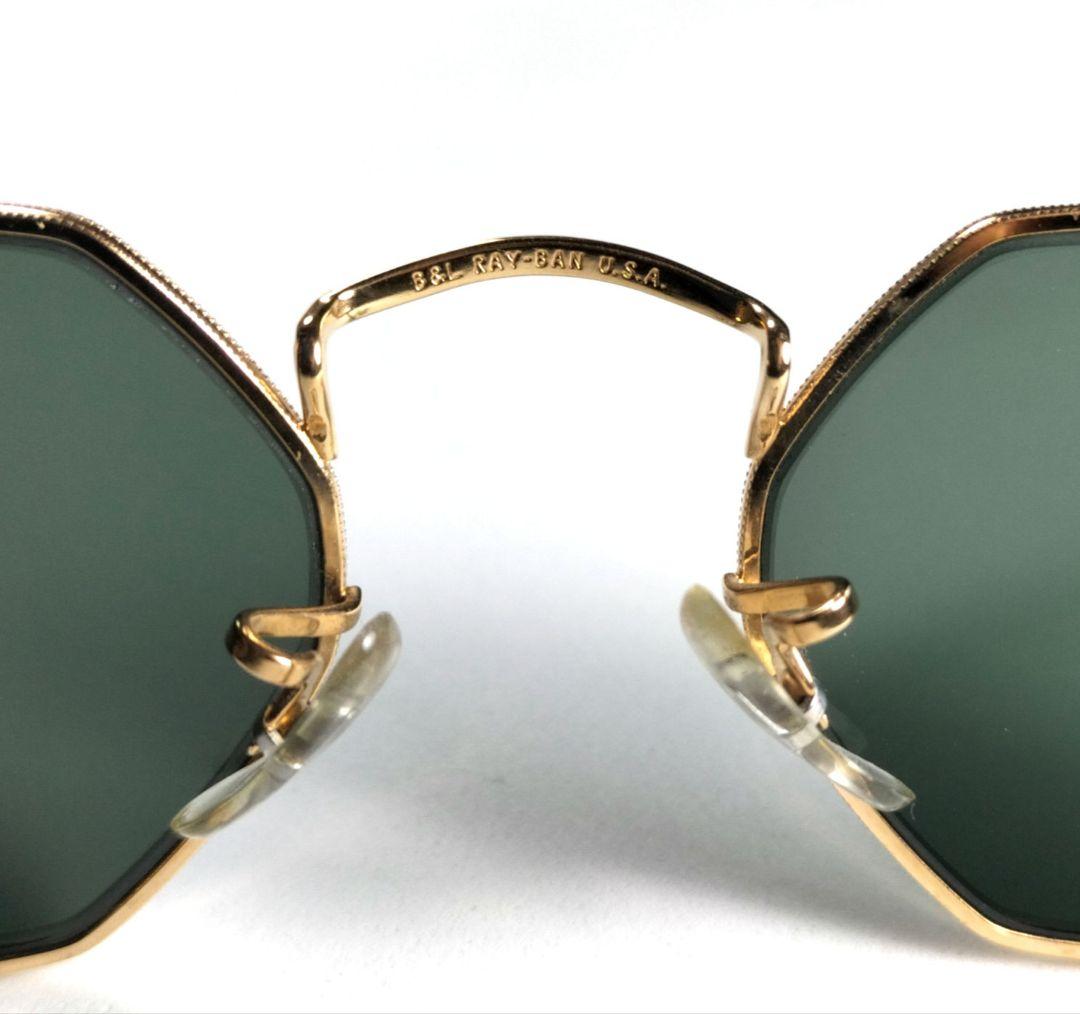 美品 B&L RAY-BAN U.S.A. W1535 オクタゴン ゴールド