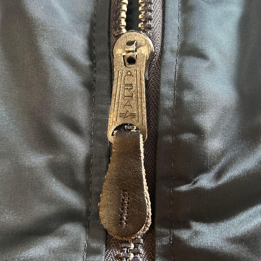 アルファ アメリカ製 MA-1 ネイビー オレンジ M ベスト リーバシブル